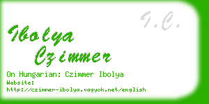 ibolya czimmer business card